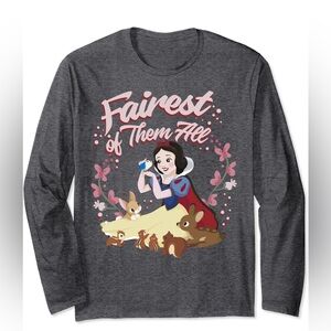 Disney Snow White Fairest Floral Wreath Long Sleeve Tee Long Sleeve T-Shirt